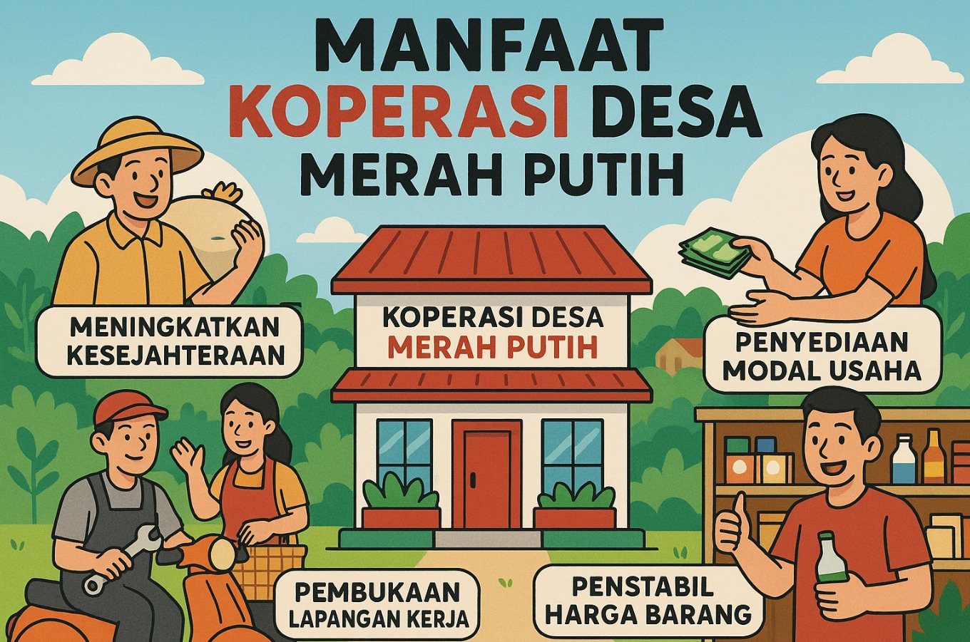 13 Manfaat Koperasi Desa Merah Putih